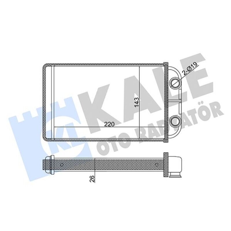 KALE 87107-35070 KALORIFER RADYATÖRÜ JAPON HILUX (LN145)