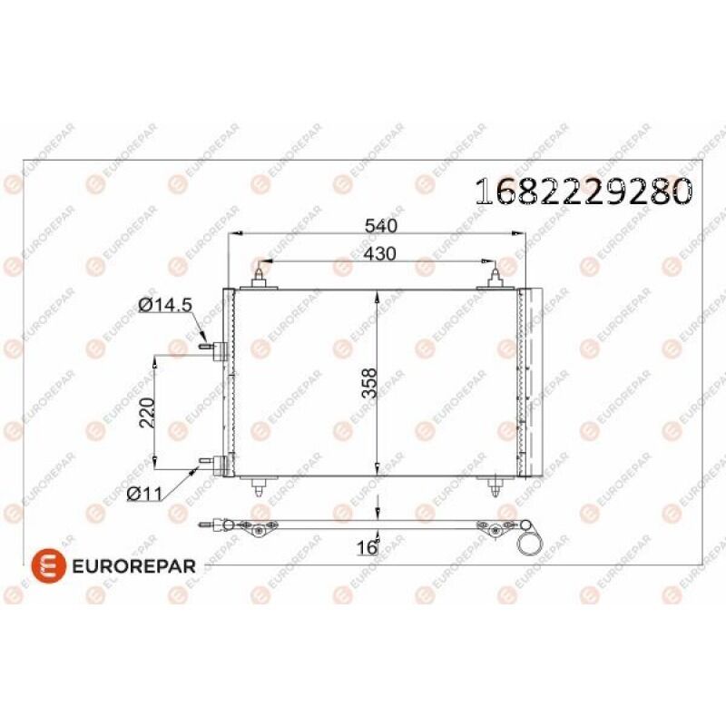EUROREPAR 6455AA /E163235 RADYATOR PSA