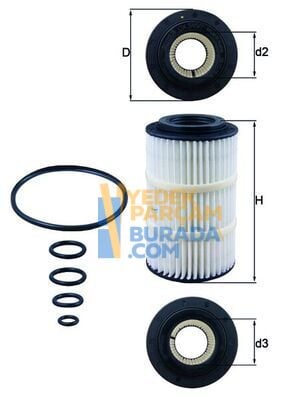 MAHLE A0001802609 YAG FILTRESI MERCEDES 210-211-220-163 / 112-113-272-273