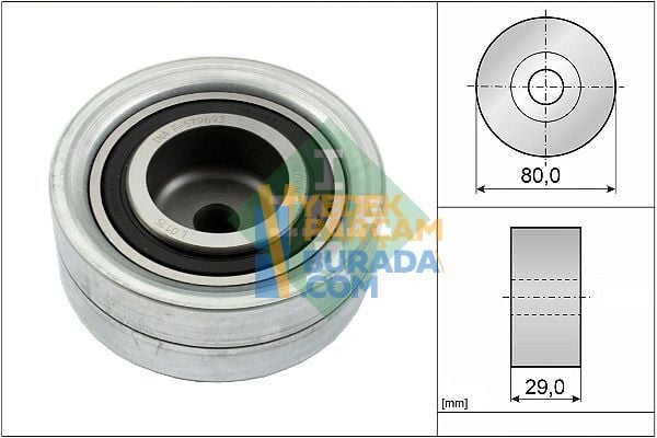 INA 038109244M EKSANTRIK GERGI RULMANI VW GOLF4-BORA-A3-TOLEDO-CRAFTER