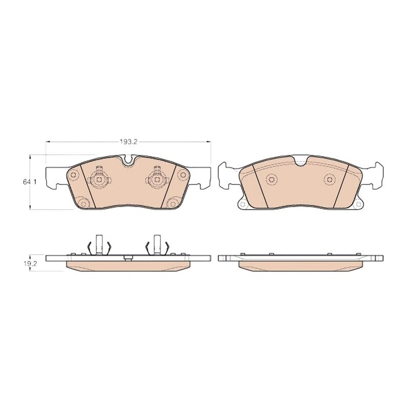 TRW 006 420 39 20, A 006 420 39 20 FREN BALATASI ÖN MERCEDES MERCEDES-BENZ:  GLE (W166), M-CLASS (W166)