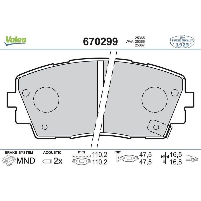 VALEO 581011YA30 FREN BALATASI ÖN KORE PICANTO