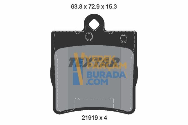 TEXTAR Fren Balatası Arka W202-203-210