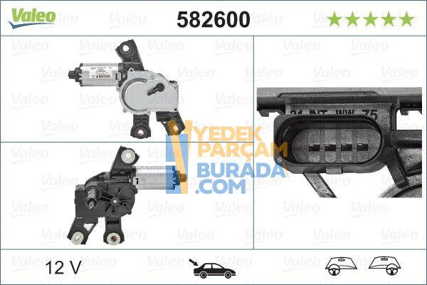 VALEO 3C9955711A SILECEK MOTORU ARKA VW PASSAT