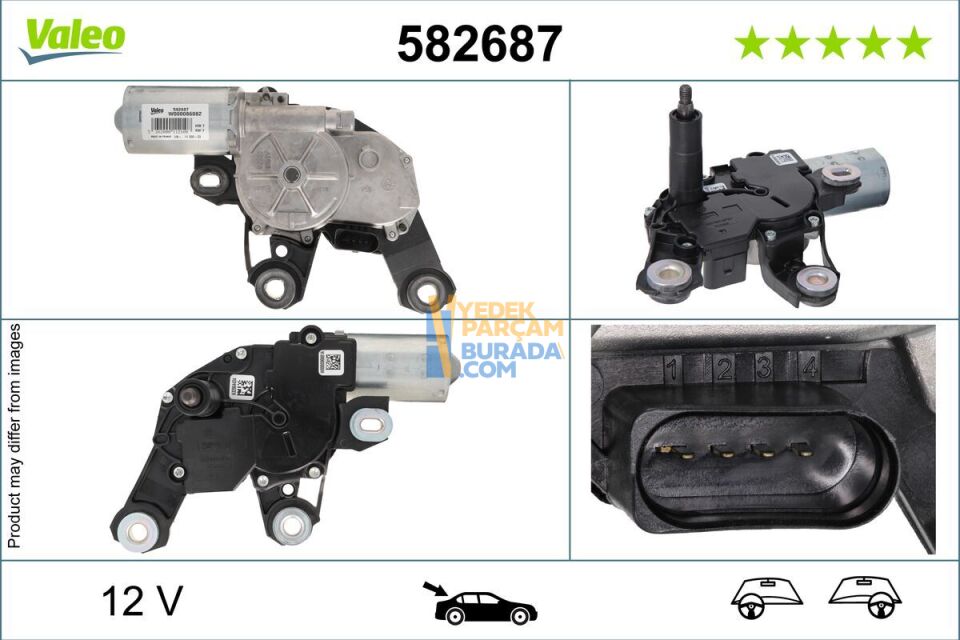 VALEO 2K5955711A SILECEK MOTORU ARKA VW CADDY