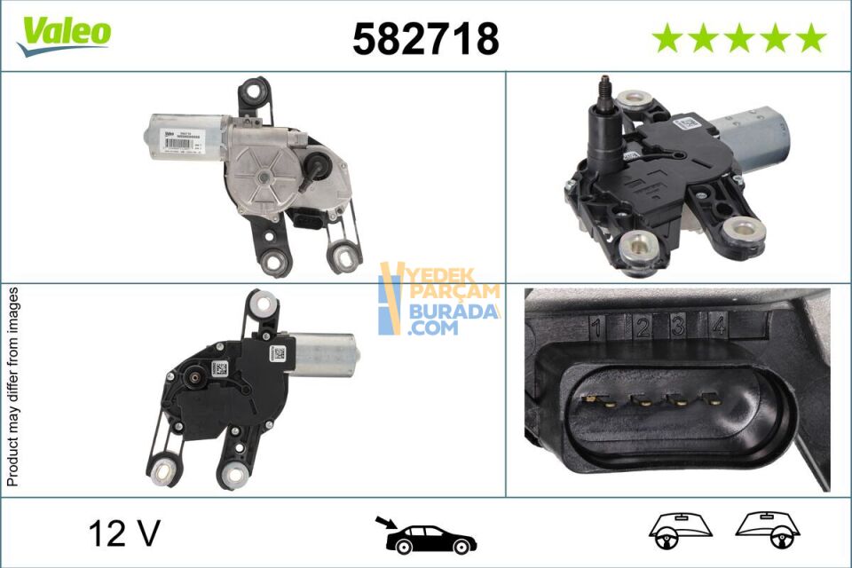 VALEO 8V0955711B SILECEK MOTORU ARKA VW A1-A3-Q2-LEON