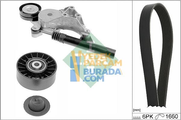 INA 038903315C V KAYIS SETI VW GOLF4-BORA-A3-TOLEDO-OCTAVIA