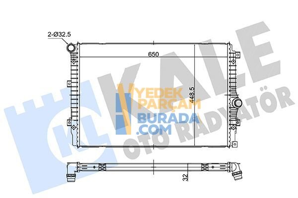KALE 5N0121253Q SU RADYATÖRÜ VW TIGUAN