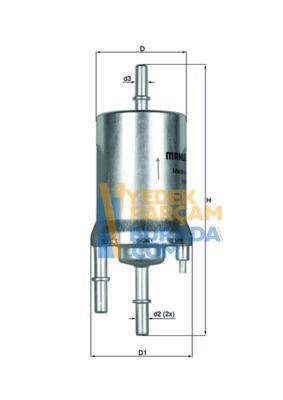 MAHLE 6Q0201051B YAKIT FILTRESI VW POLO-CORDOBA-FABIA / BBY-BKY-BZG-AZQ-BME 1,2-1,4 16V