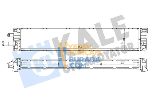 KALE 8W0145804A TURBO RADYATÖRÜ VW A4-A5-A6