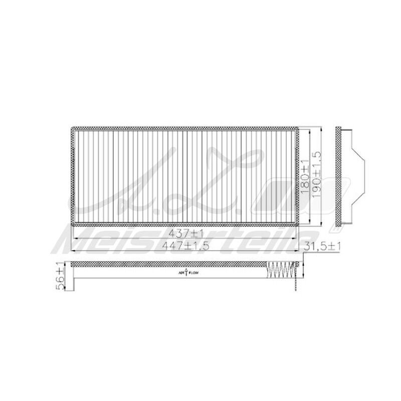 FILTRON A9408350147 POLEN FILTRESI AV ATEGO, AXOR, AXOR 2, ECONIC